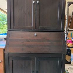 Ikea Secretary Desk With Hutch $100