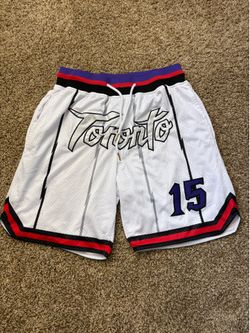 Toronto Raptors 98-99 Vince Carter Mesh Basketball Shorts Mens Size Small