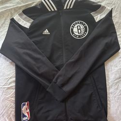 Adidas Brooklyn Nets Black Zip-up