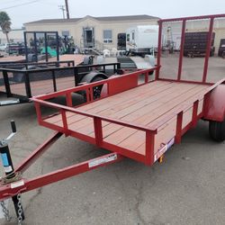 2024 Carson Trailer Red Standard Utility 5 X 10 -1