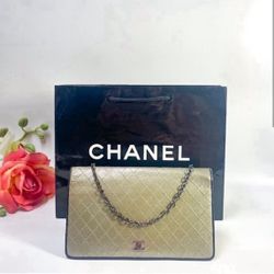 Authentic Chanel Lambskin Bifold Wallet