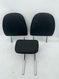 2012-2019 Toyota PRIUS C SET 3 BLACK SECOND ROW HEADRESTS HEAD RESTS CLOTH