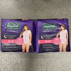 Depend Adult Diapers Underwear Size M