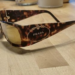 Vintage Rare Tortoise Shell Prada Sunglasses 