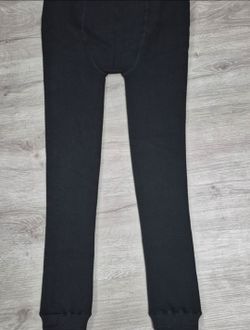 Black Fleece Lined Thermal Leggings Women’s Stretch Winter Pants