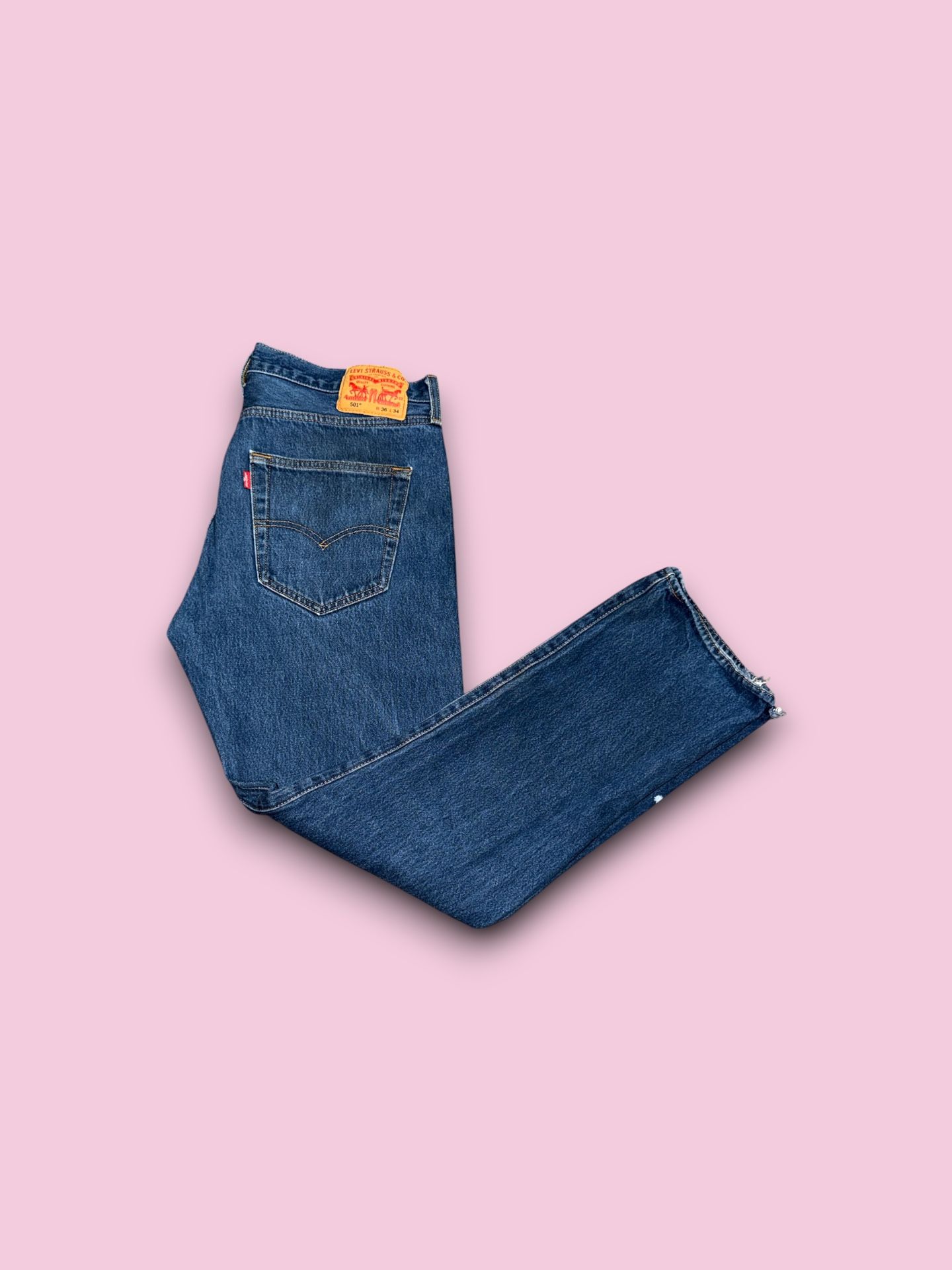 Levi’s 501 Original Jeans Straight Cotton Button Fly 36 X 34