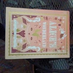 ALICE ADVENTURES IN WONDERLAND BOOK WITH ITS OWN BOX CASING