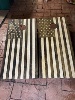 American Flag Cornhole Boards
