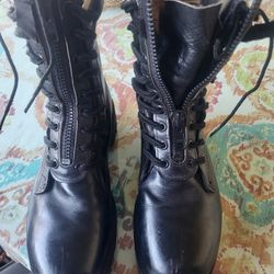 Chippewa Waterproof Long Boots With Zippers And Steel Toe 