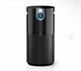 Shark True Console 1000 sq. ft. HEPA Filter Air Purifier and Cleaner in Blacks with True NanoSeal, Cleansense IQ and Odor Lock