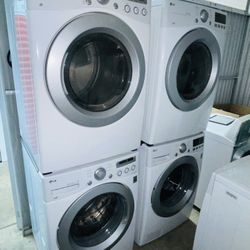 LG washer and gas dryer in very good condition a receipt for 90 days warranty