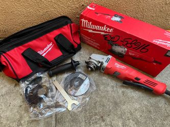 Milwaukee 11 Amp Corded 4-1/2 in. Small Angle Grinder with Lock-On Paddle Switch