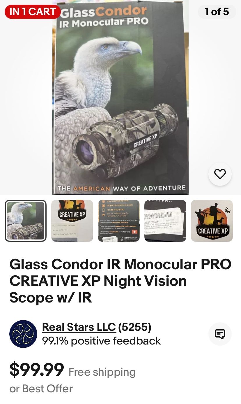 Creative Xp Glasscondor Pro Ir Monoclular