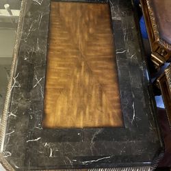 Wood and  marble coffee table barely used.
