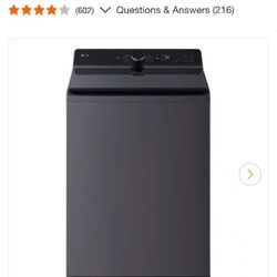 LG 5.3 cu. ft. Mega Capacity Smart Top Load Washer with 4-Way® Agitator, EasyUnloadTM & AI Sensing