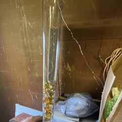 Flower Vase With Marbles And Lights