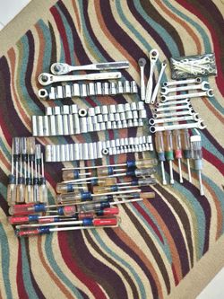 Vintage Craftsman USA Mechanic Tools Master Box Lot - RARE Wrench Set & Ratchets, Sockets, Drivers