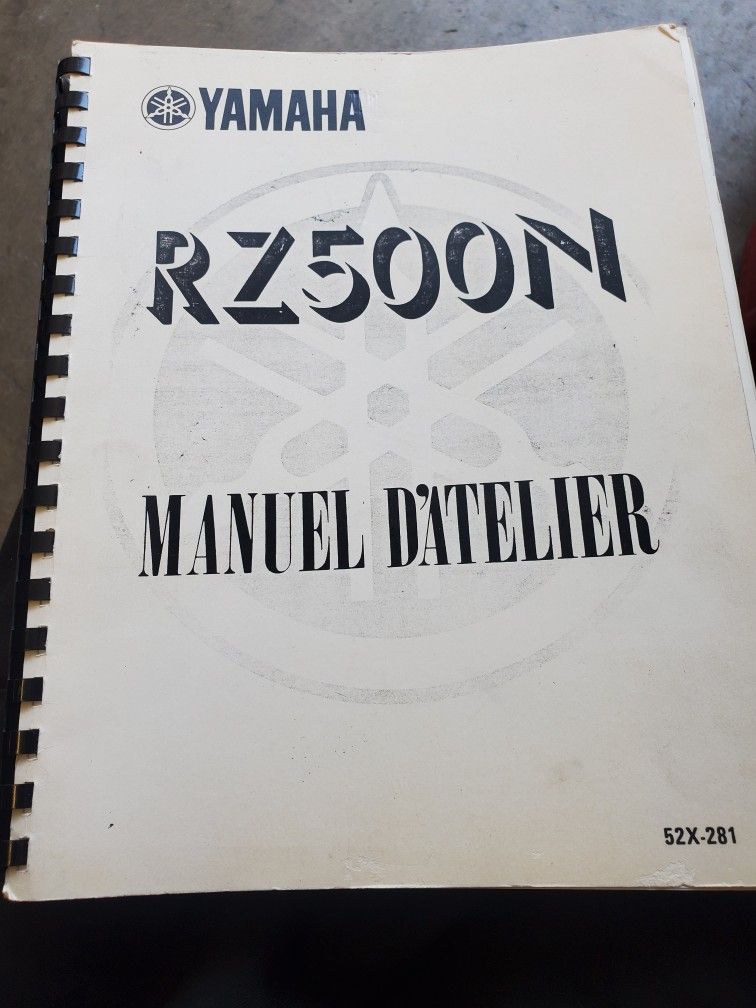 Yamaha Rz500 Factory Service Manual