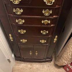 Antique Standing Jewelry Case  