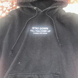 Black Humble Religion Hoodie Men’s Small