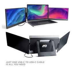 MD1 14” Triple Portable Monitor for Laptop 