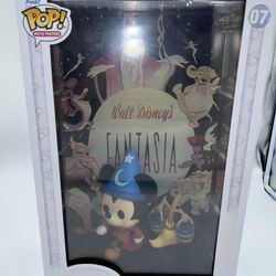 POP! MOVIE POSTERS SORCERER'S APPRENTICE MICKEY WITH BROOM Disney 100 Figure #7
