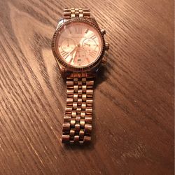 Micheal Kors Rose Gold Watch