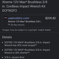 Dewalt DCF902 12V Brushless 3/8in Impact Wrench 