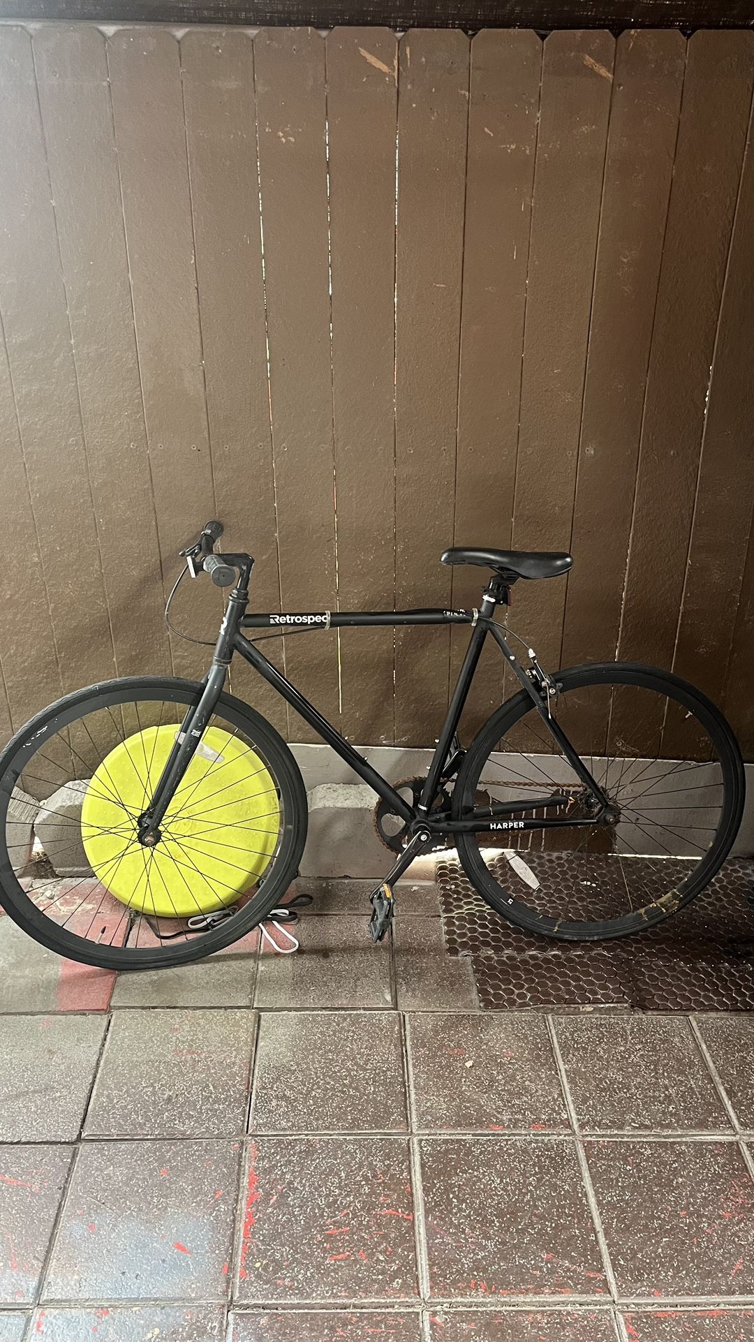 Matte Black Retrospec Fixed Gear Bike
