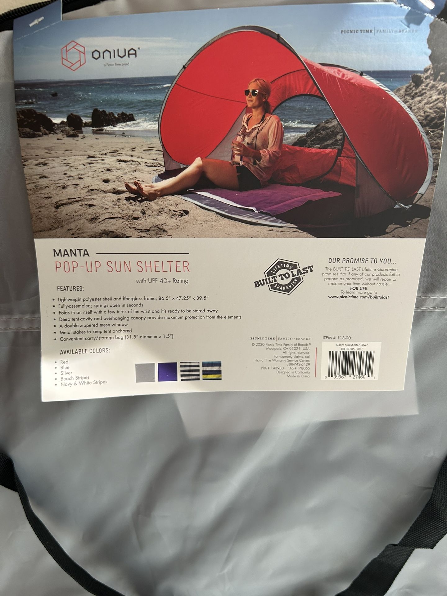 Oniva Manta Pop-Up Sun Shelter