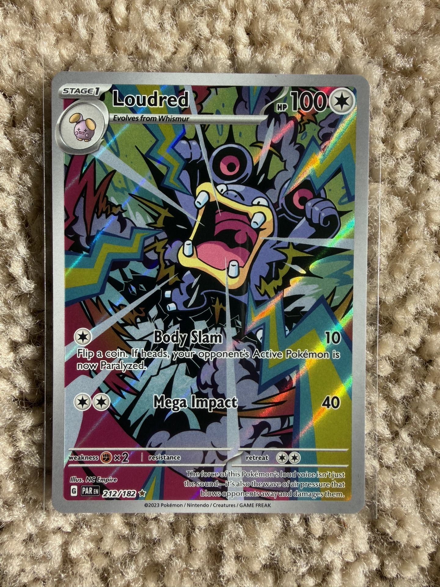 Loudred #212 Illustration Rare