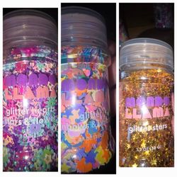 💥NEW 3 ARTS AND CRAFTS SHAKER BOTTLES OF STARS, UNICORNS, AND FLOWERS