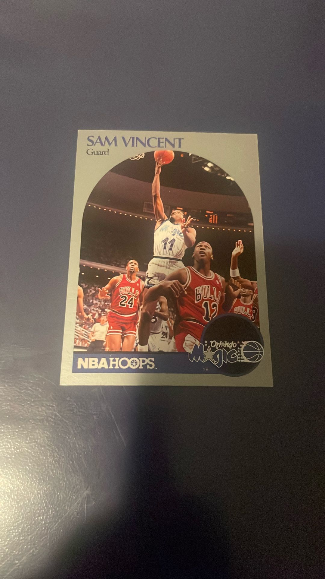 Sam Vincent 1990 Hoops With Mj In Background 