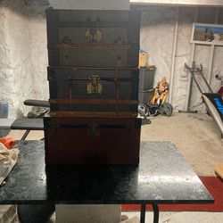 3 Older Wood Box