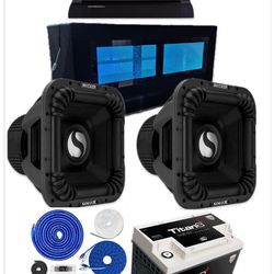 NEW POWERFUL BASS PACKAGE KICKER SOLO X 15” BIG PORTED BOX CUSTOM BOX INSTALLED