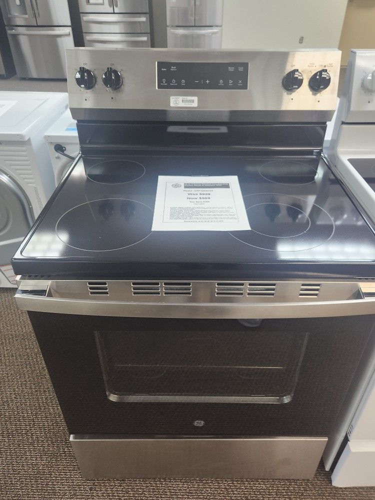 30 in. 4 Burner Element Free-Standing Electric Range in Stainless Steel