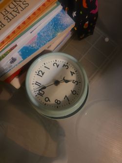 Light blue clock