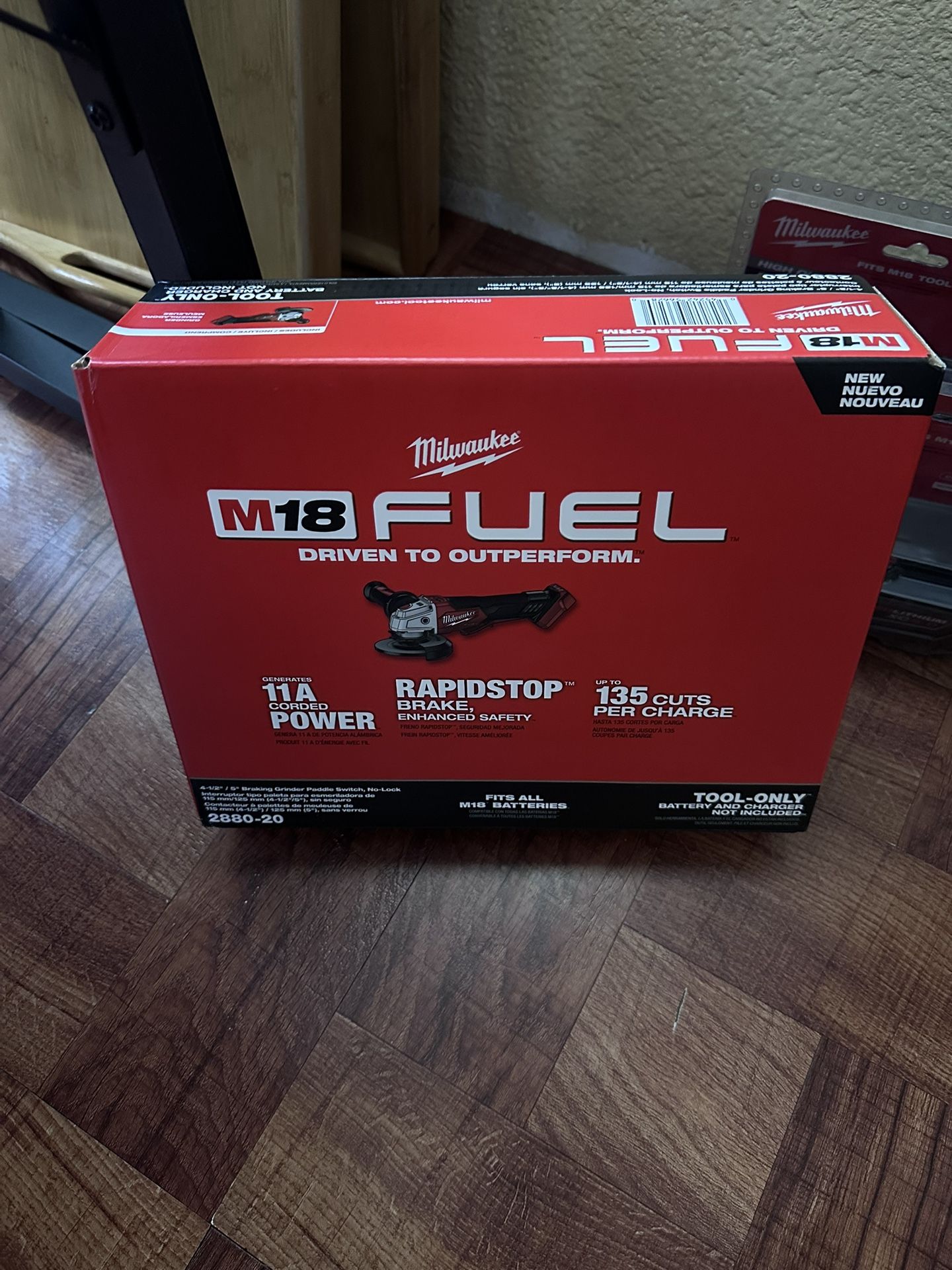 Milwaukee Grinder And Batteries 