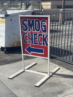 Smog Check Sign