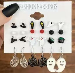Halloween or fall design earring sets