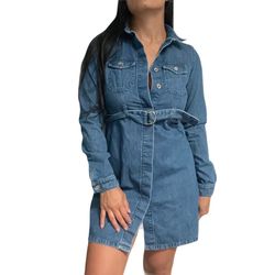 Missguided Women’s Denim Shirt Dress, Size 4