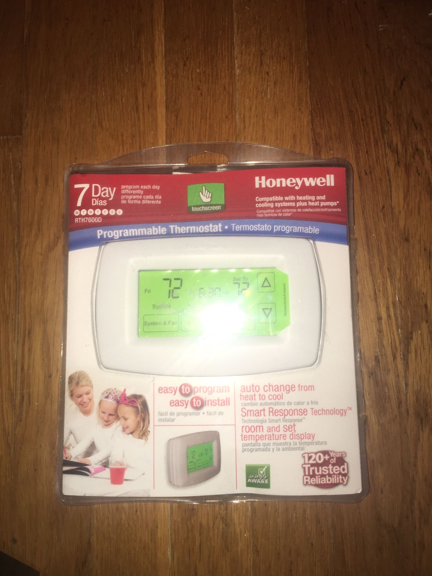 Honeywell thermostat brand new 7 day program