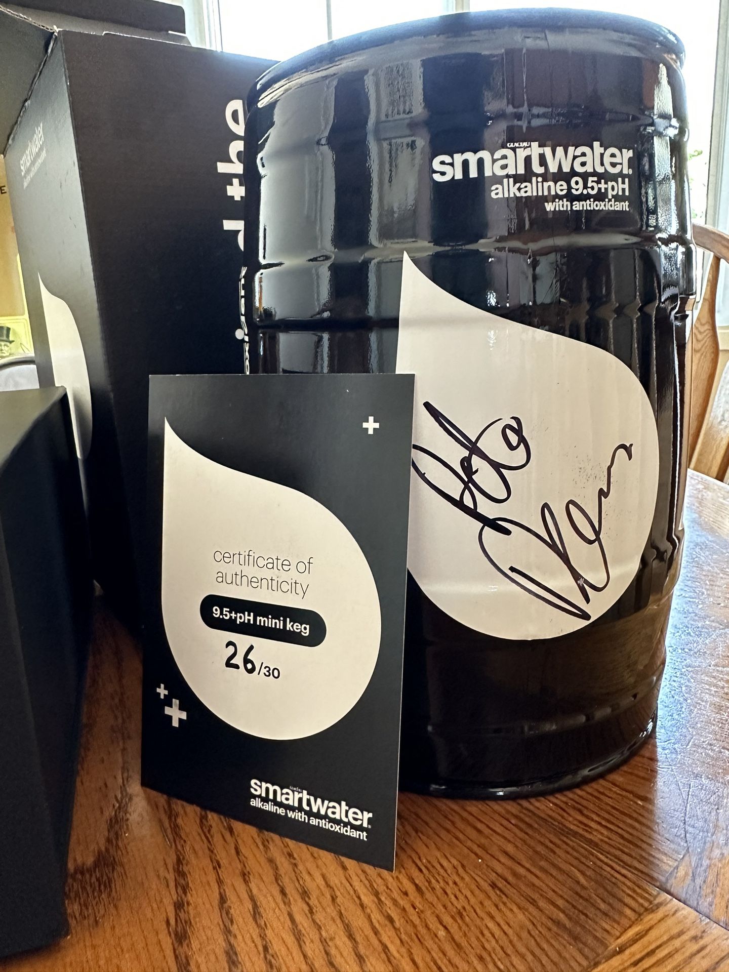 Pete Davidson Signed Smartwater Keg Collectible