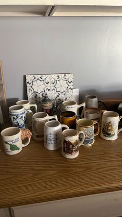 Lot of 13 beer tankards