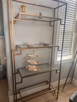 Glass bar shelf