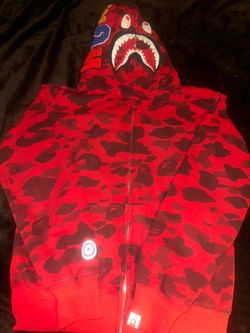 Red Bape hoodie size Large