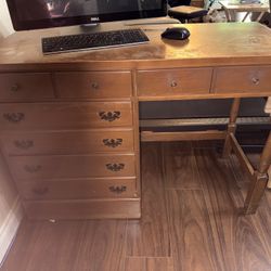 Maple Wood Vintage Desk