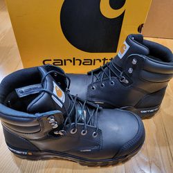 Carhartt Rugged Flex 6 Inch Waterproof Composite Toe Work Boots Size 10 Wide
