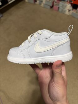 Size 4C or 7C (TD) - Jordan 1 Low ALT Cobalt Bliss Neutral Grey White (Toddler) 