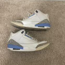 Jordan 3 UNC 9.5
